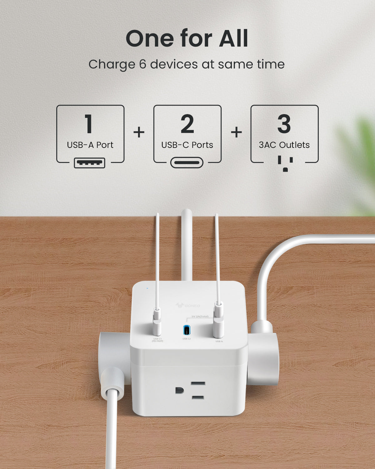 Bull/Goneo PD Edition 6-in-1 Charger Cube